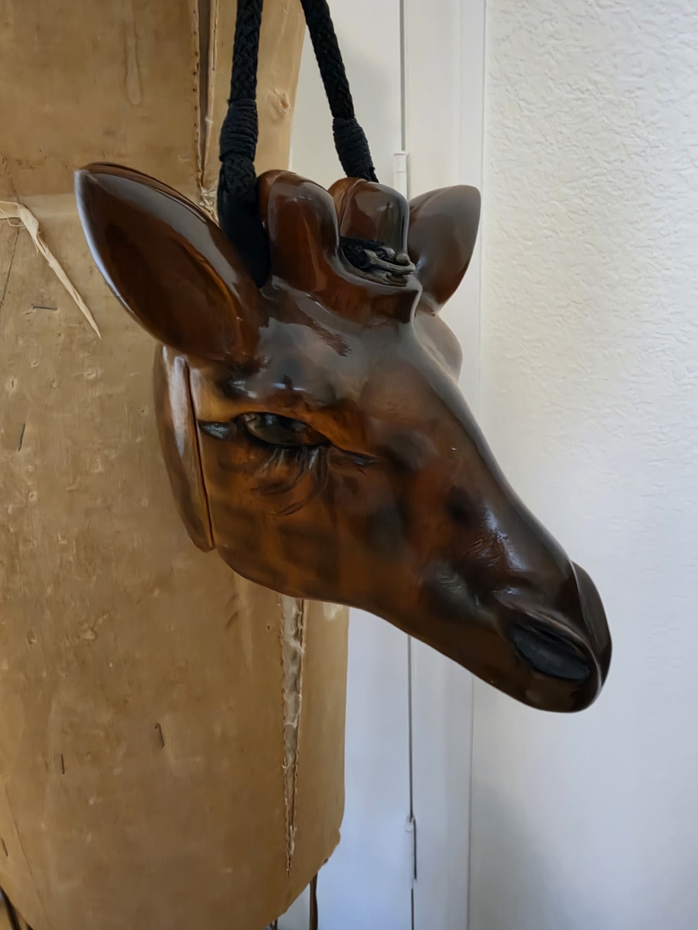 Timmy Woods Giraffe Wood Handcrafted Purse